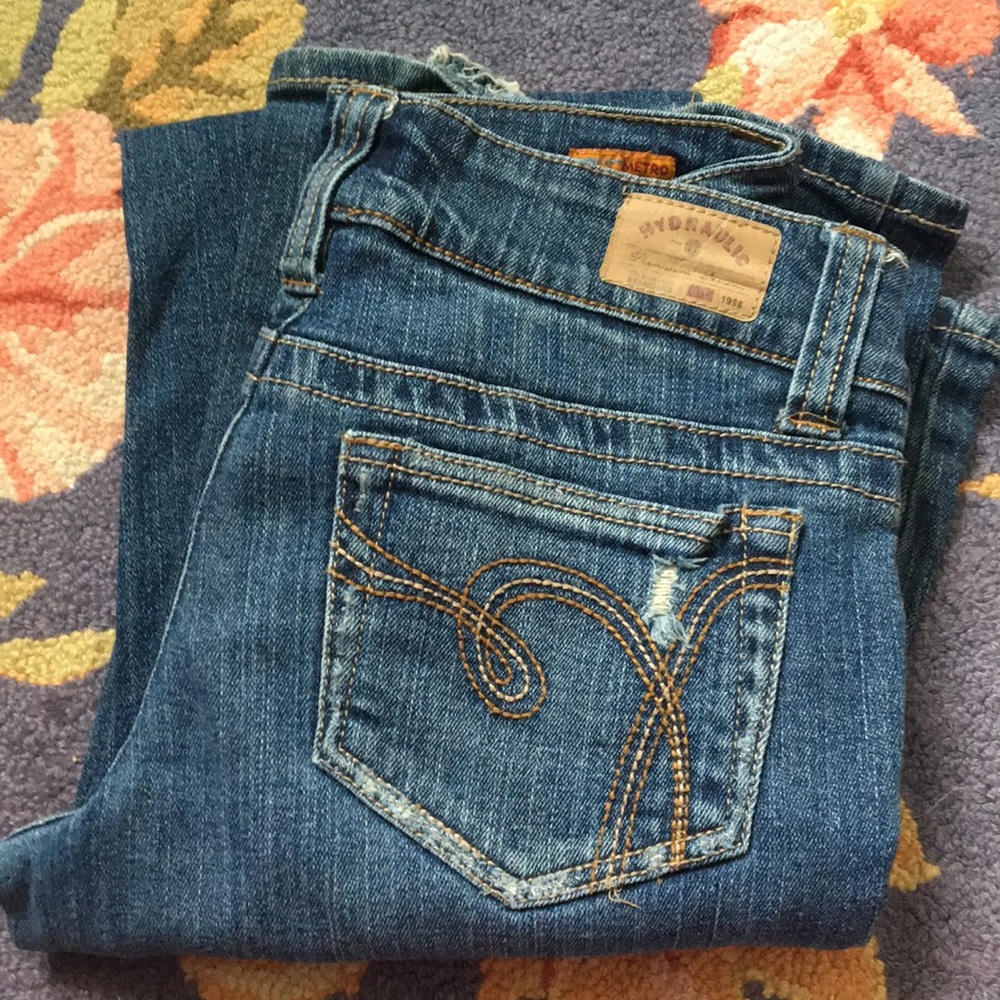 Perfectly distressed jeans!